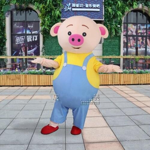 People Love Me Zhu Xiaopi Mascot Costume Cute Pig Mascot Costume Cartoon Fancy Party Dress Adult Size Birthday Party Outfit