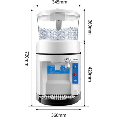 350W Ice crusher, high-power drum ice machine, electric commercial milk tea shop, automatic snowflake ice machine