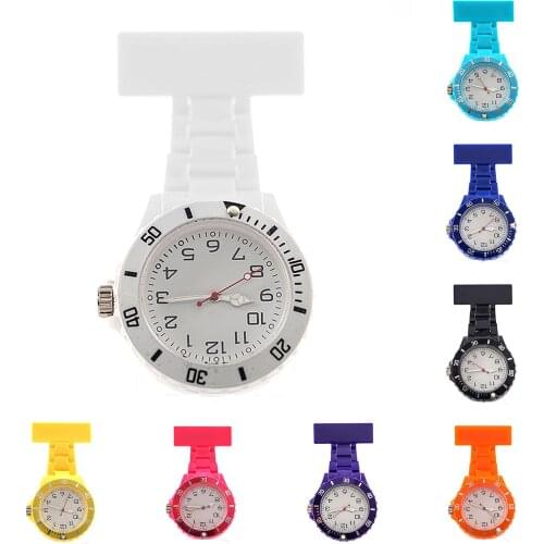 HOT SALES!!!New Arrival Luminous Round Dial Clip-ons Brooch Pendant Hanging Quartz Nurse Pocket Watch
