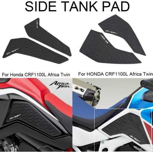 Motorcycle Side Fuel Tank Stickers Waterproof Pad Rubber Sticker For Honda CRF1100L Africa Twin Standard and Adventure Sport