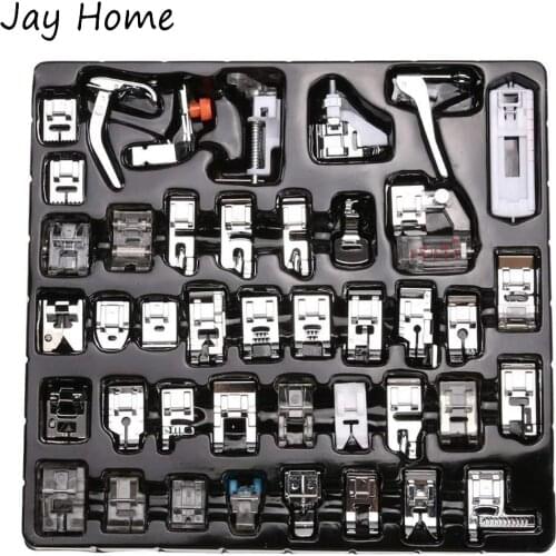 Professional Domestic 32/42/62PCS Sewing Machine Presser Foot Sets for Low Shank Sewing Machines DIY Sewing Supplies