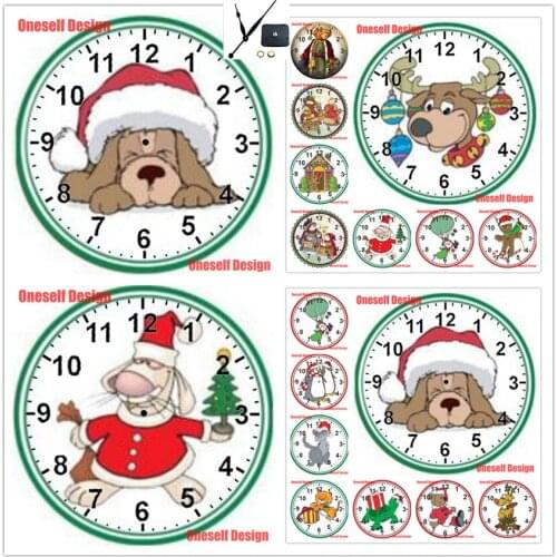 2019New Top Popular Gift 5d diamond painting with clock christmas gift 5d diamond embroidery full set with clock christmas gift
