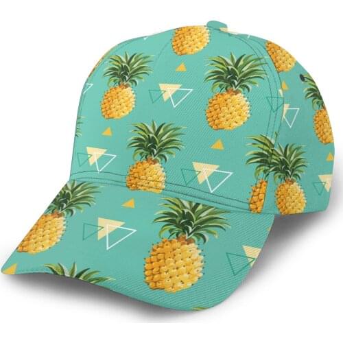 CINESSD 2020 New Baseball Cap Fishing Caps Men Outdoor Hunting Hat Hiking Hat Triangle Geometric Pineapple