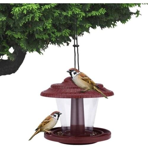 Hanging Bird Feeder Peanut Food Dispenser Container Garden Outdoor Feeding Tool Birds Cage Accessories