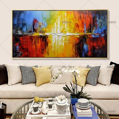 Pop wall art best Picture Hand Painted Canvas Oil Paintings Modern Abstract Oil Painting On Canvas For Living Room Hotel Decor