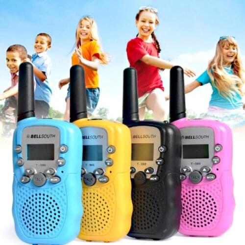2pcs/set T-388 Wireless Children Walkie Talkie Toys 22CH 8CH Two Way Kids Radio Amateur Intercom Enfant Child Boys Brithday Gift