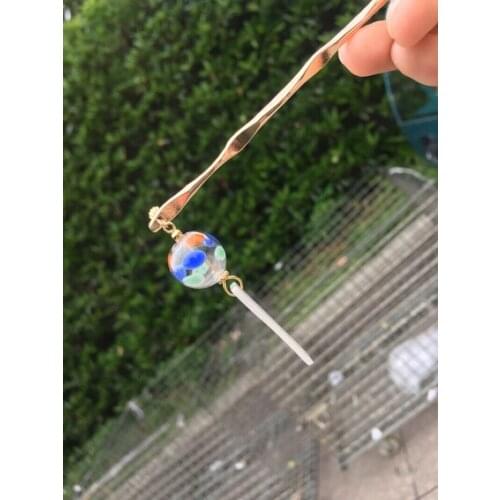 Headwear Glass Bubble Hairpin Hair Stick Kanzashi for Japanese Kimono Hanfu Handwork ID Hair Accessories Set