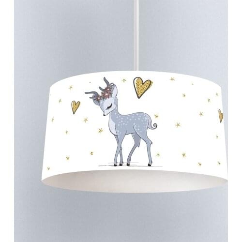 Lamp For Kids Bedrooms Light Chandelier for Living Room Childrens Room Blue Cute Deer Love Model 1425