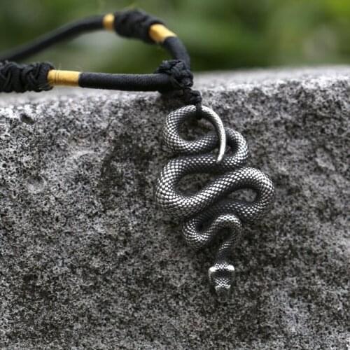 Ferocious Eye Snake King Pendant For Men Women 316L Stainless steel Personalized Dominance Creative Hip-hop Necklace Pendants
