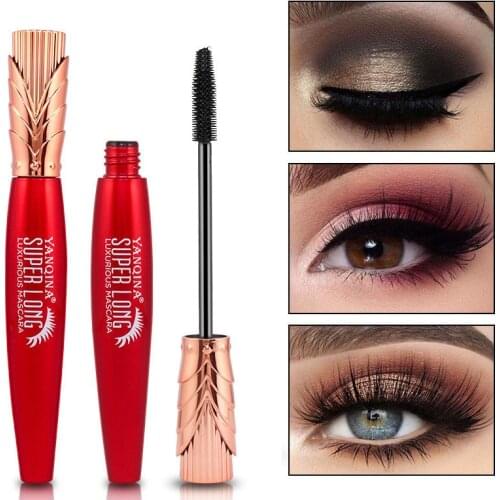 1PC Lasting Natural 4D Curling Thick Long Eyelash Quick Dry Non-blooming Mascara Women Charm Professional Eye Makeup Cosmetic