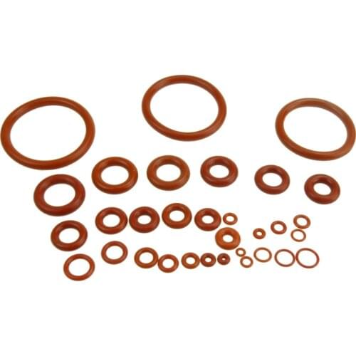 CS 3.5mm Silicon Rubber O Ring Sealing Gaskets Red