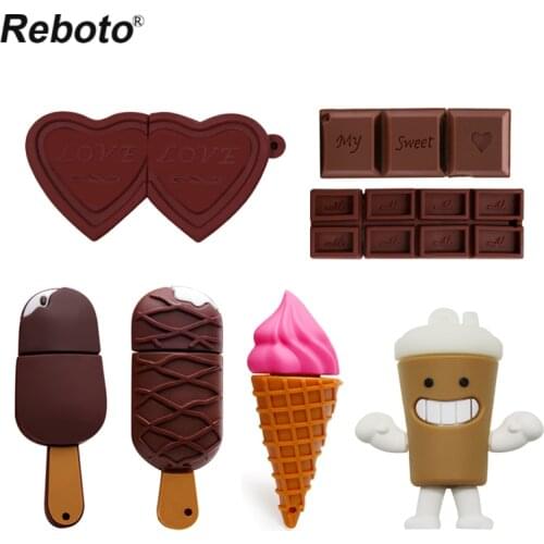 Memory USB Flash Drive Cool Summer Cookies Cone My Sweet Love Chocolate USB Stick 4GB 8GB 16GB 32GB 64GB флешка USB Pen Drive