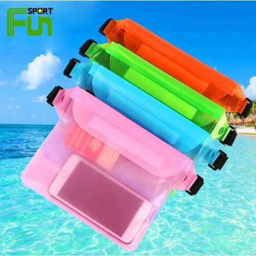 STARFUN Waterproof Waist Pack Swimming Diving Surfing Rafting Water Sports Bags Mobile Phone Pouch Outdoor Beach Large Capacity