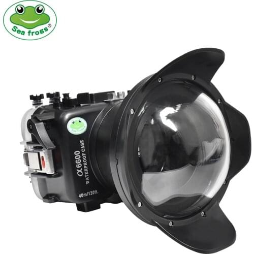 40m/195ft Waterproof Underwater Housing Camera Diving Case for SONY A6600 Bag Cover waterproof case