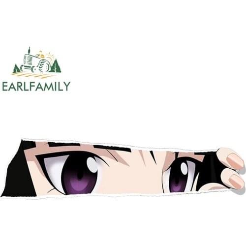 EARLFAMILY 13cm x 3.5cm For Anime Funny Car Stickers Scratch-Proof Decal Waterproof Vinyl Material Suitable for VAN RV