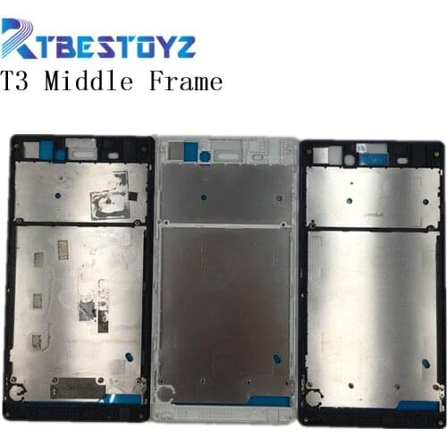 RTBESTOYZ Mid Middle Frame Plate Bezel Housing Cover Replacement Repair Parts For Sony Xperia T3 D5102 D5103 D5106 M50W