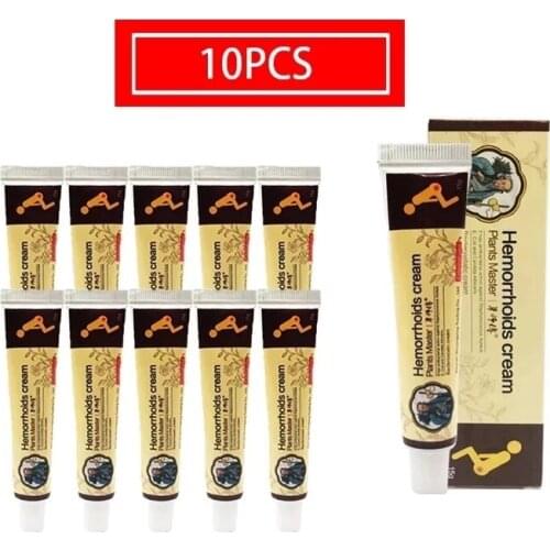 10pcs Hemorrhoids Cream Treating Acne Anal Fistula Pain Chinese Patch For Internal Hemorrhoids Piles External Anal Ointment