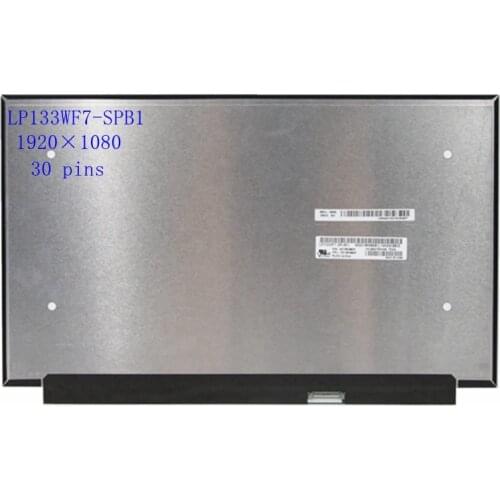 13.3'' laptop LCD Screen Display IPS Panel Matrix LP133WF7-SPB1 LP133WF7 (SP)(B1) NV133FHD-N6A V8.0 FHD 1920*1080 30 pins