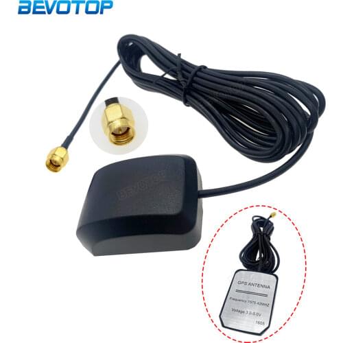 2M 3M 5M 7M Cable Car GPS Antenna SMA Male Plug Magnetic Base GPS Receiver Auto Aerial Adapter for Car Navigation Camera Player