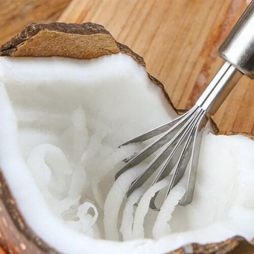 2020 Coconut Shaver Stainless Steel Kitchen Fruit Tools Fish Skin Scale Scraper Peeler Cleaning Tool Kitchen Accessories
