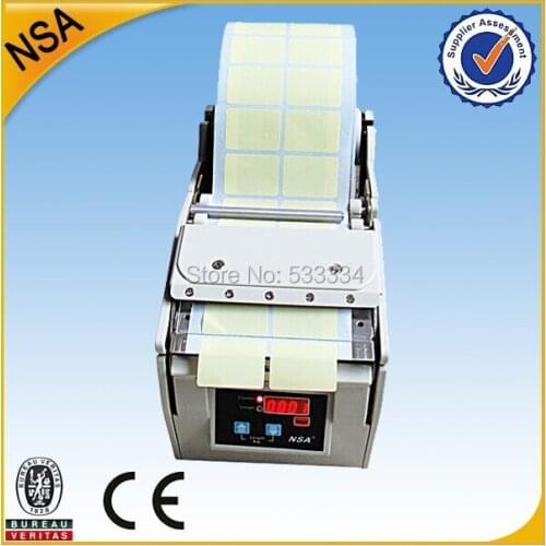 2018 NEWX-130 electronic label peeling machine,sticker dispenser,5-130mm width,250mm max. diameter