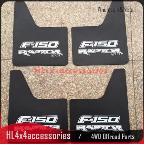 4PCS/SET For FORD F-150 MUDGUARD MUD FLAPS Splash Guards 2009+ PICK UP Car Exterior SVT Raptor fender flare