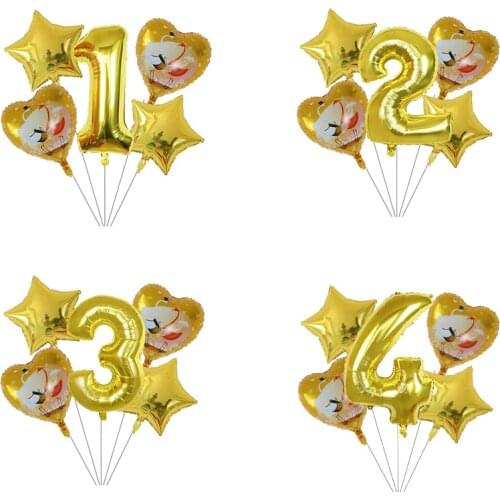 5pcs 18inch Swan 30" Number Foil Helium Balloon Baby Shower Birthday Party Hawaiian Decoration Theme Party Air Balloons Kids Toy