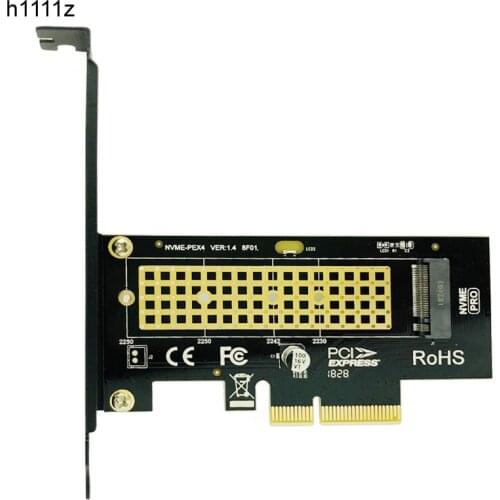 H1111Z Add On Cards for M.2 PCI Express SSD/NVME M2 PCI Express Riser Adaptador M2 a PCI Express PCIE to M2 Adapter Raiser M Key