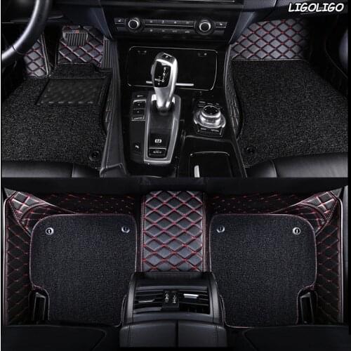 LIGOLIGO Custom car floor mats for Haval F7 F5 H6 H4 H7 H5 H8 H9 M6 H2S H6 coupe H1 H2 H3 foot mat car styling auto accessories