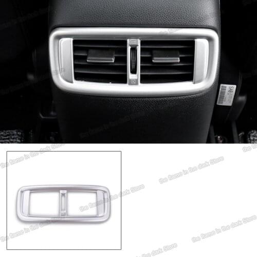 Lsrtw2017 car armrest rear vent Trim for Honda CRV CR-V 2017 2018 2019 2020 2021 Interior Accessory detail styling chrome