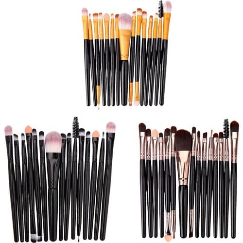 15pcs Makeup Set Applicator Face Cosmetic Brush Eyeshadow Foundation Powder Eyelash Make Up Brush Cosmetic Beauty Tool Kit