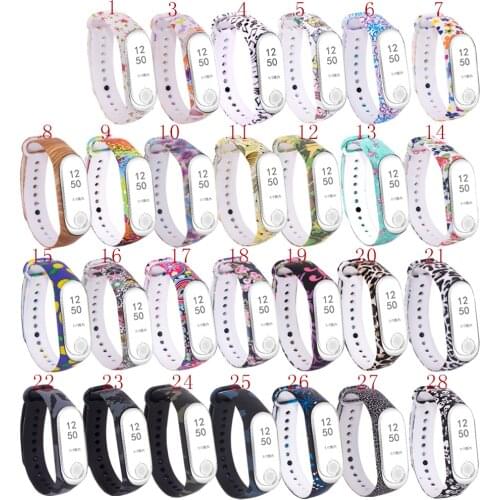 Outdoor Multicolor TPU Replacement Pedometer Strap Band For Xiaomi 3 Wristband Pedometer Band For Sports Running Fitness