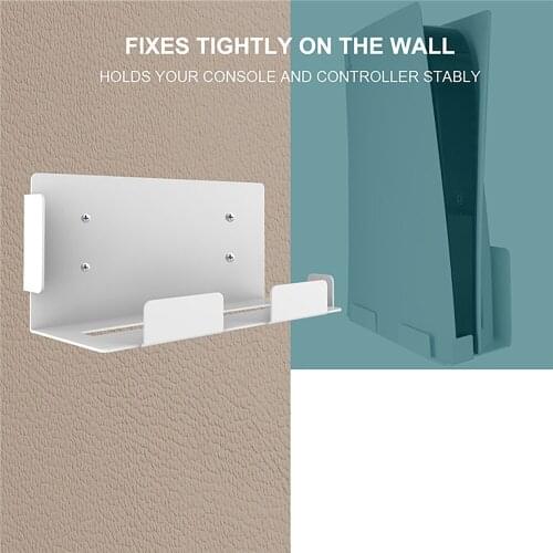 Wall-mounted Bracket Storage Rack for PS5 Host Storage Bracket Hanger Stand Holder for PS5 Host Accessories