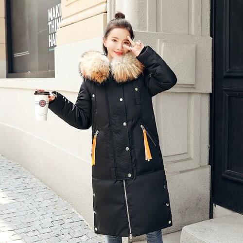 2019 New Pattern Winter Clothes Down Cotton Woman Korean Long Fund Will Ma Xianshou Heavy Seta Lead Easy Cotton Loose Coat