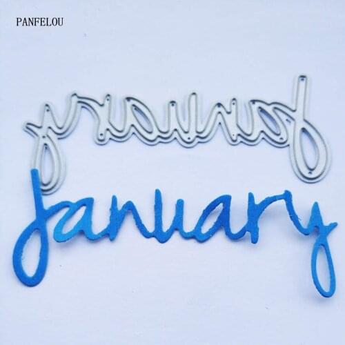 PANFELOU In January, Scrapbooking DIY Easter wedding album cards paper die metal craft stencils punch cuts dies cutting