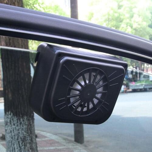 Portable Car Vehicle Window Solar Powered Exhaust Fan Cooler Auto Ventilation System Car Electronics Accessories