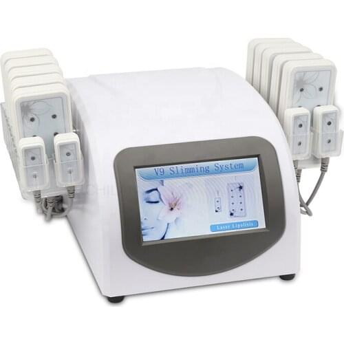 14 Lipo Pads Machine Professional Body Slimming Machine Liposuction Weight Loss 650nm Diode Laser Massager Equipment