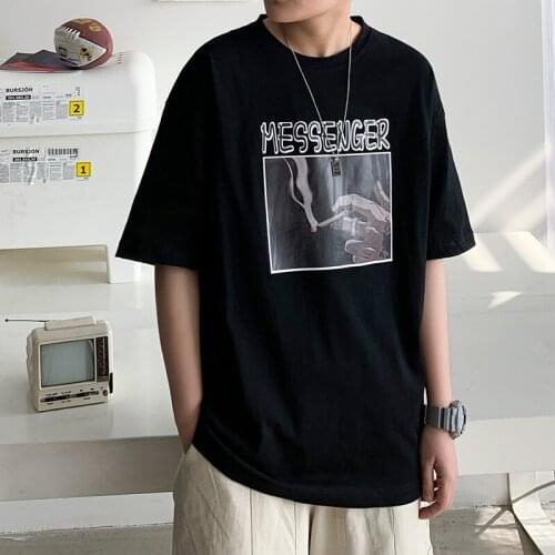 Dark Harajuku Street Trend Round Neck Short Sleeve T-shirt Womens Loose Casual Oversized T-shirt Mens And Womens Shirts