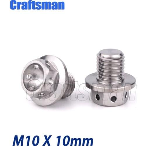 Titanium Bolts M10X10mm Pitch1.25mm Motorcycle Rearview Side Mirror Hole Plug Screw for Honda Yamaha Universal Accessories