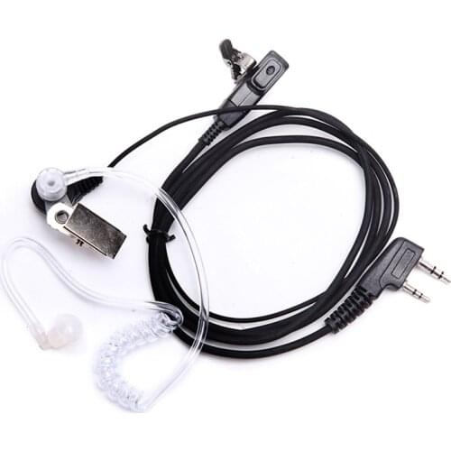 Air Acoustic Tube Headset For Baofeng Radio Walkie Talkie K Port Earphone PTT With Microphone For UV-5R 888s Guard Earbuds