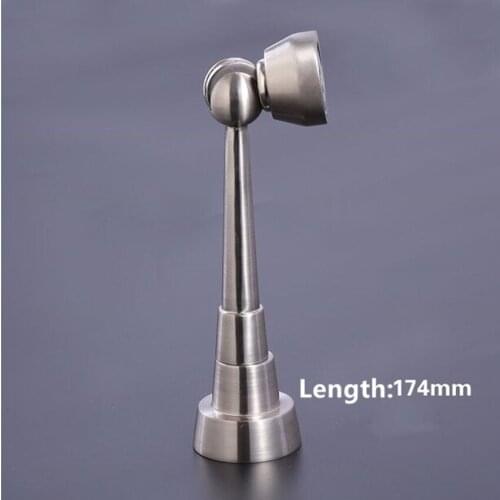 Top quality Modern simple door stopper heavy duty magnetic intensity door stopper stian silver lengthen door stops stain nickel