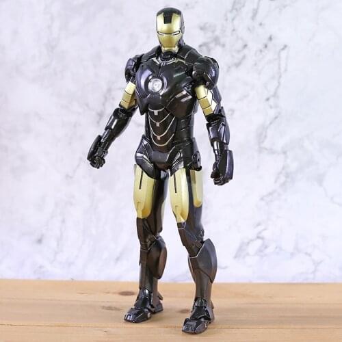 Iron Man 2 Mark IV MK 4 Black Gold Ver. 1:6 Scale PVC Figure Crazys Toys Model Toy
