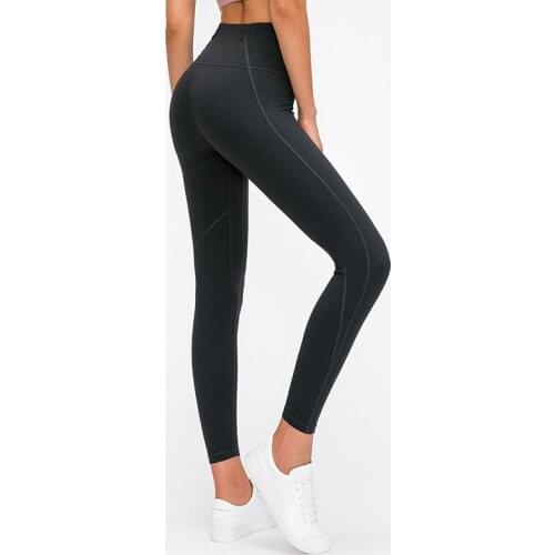Quick-dry Running Leggings Women sweat-wicking tights Low-friction Waistband Pockets Yoga Fitness High waist Leggings push up