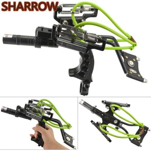 1Set Catapult Bow Fishing Archery Sling Hunting Slingshot Laser Slingbow Bowfishing Darts Outdoor Shooting Fishing Accessories