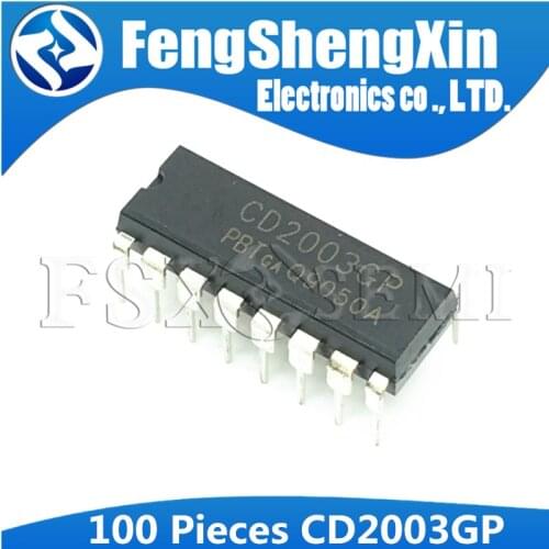 100PCS CD2003GP DIP16 CD2003 DIP 2003GP DIP-16 FM/AM RADIO IC