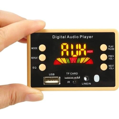 12V MP3 Player Speaker Digital Audio Player Car FM Radio Module Support FM TF USB AUX Recorders