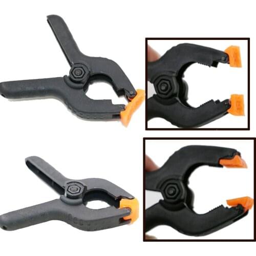 6PCS/Set Hand Tools Hard Plastic Spring Clip Woodworking DIY Model Making Bonding Grip 2'' Toggle Clamps 6 Size Clips Supplies