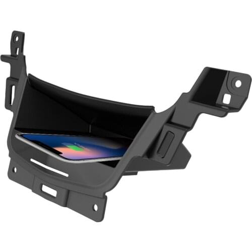 Aotsr QI Wireless Car Charger For Cadillac XT5 2017-2019 Intelligent Infrared Fast Wireless Charging Car Phone Holder for iPhone