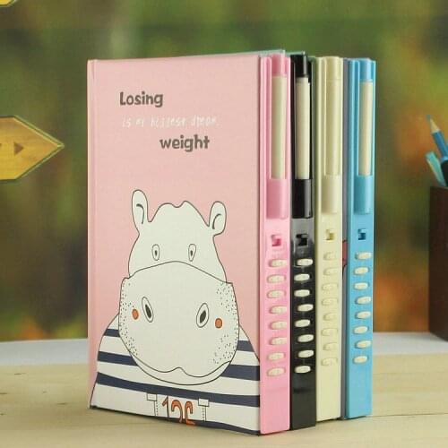 Mariyana Diary Book with Coded Lock Notebook Password Lock Notepad Cute Korea Stationery Children Agenda Secret Journal Diary