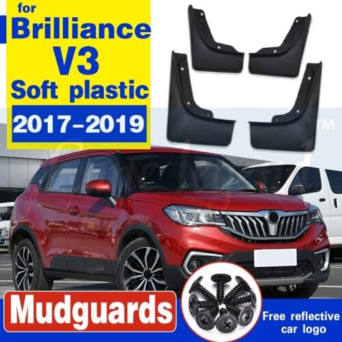 Front Rear Car Mud Flaps for brilliance V3 2017-2019 2018 Mudflaps Splash Guards Mud Flap Mudguards Fender